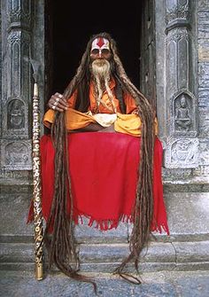 A Hindu Sadhu in a Masjid